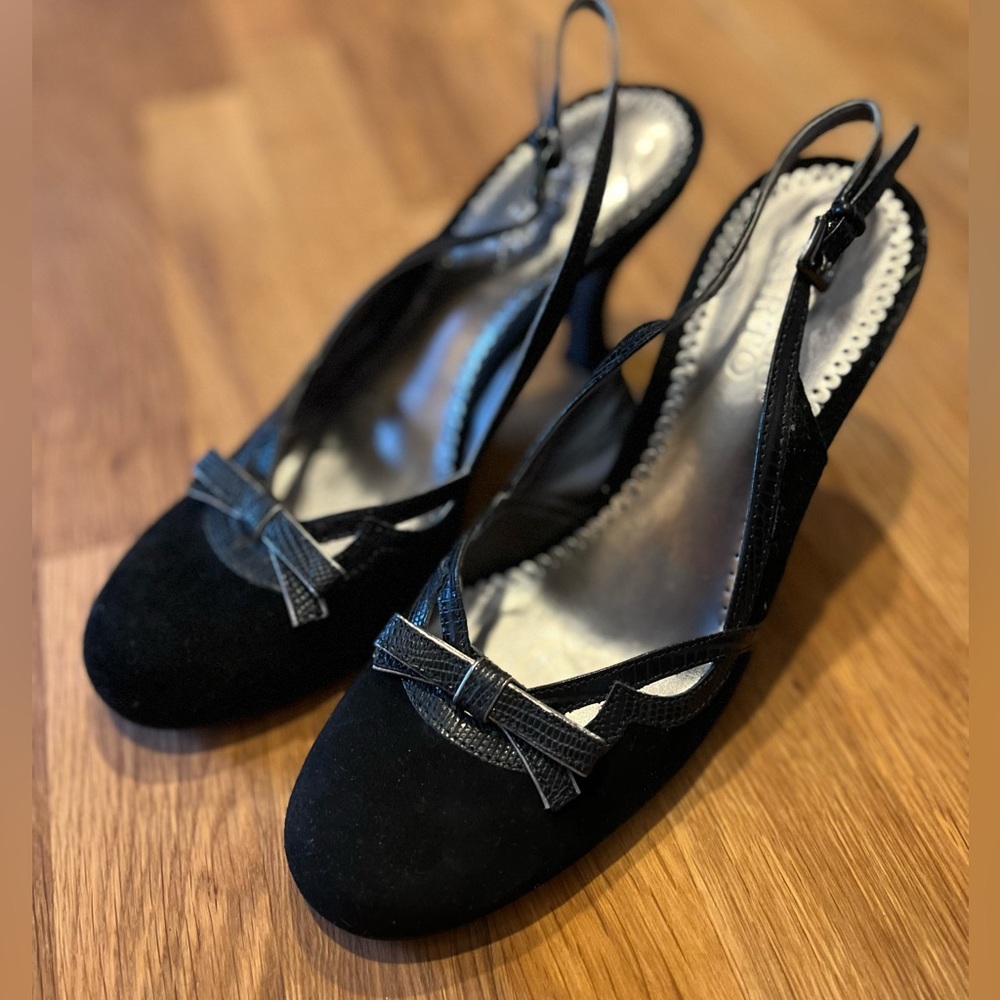 Black Sling-backs
